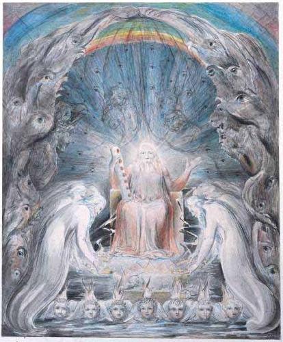 William Blake Four and Twenty Elders Casting their Crowns before the Divine Throne China oil painting art